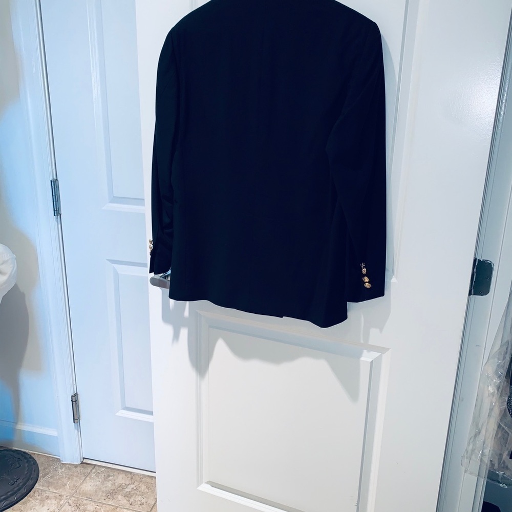 Lessona Super 100’s Black Wool Sport Coat - Picture 10 of 10